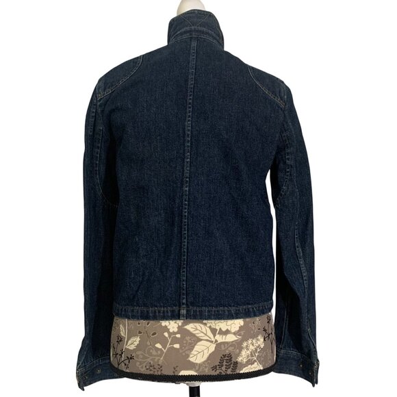 VTG LAUREN JEANS CO Denim Blue Fireman Clasp Jacket Womens SZ XS Coat 90s EUC - Picture 4 of 8